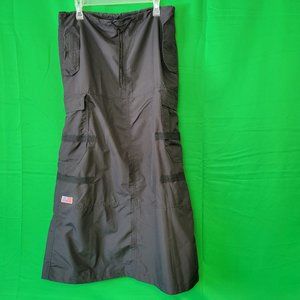 UFO Black Cyber Raver Drawstring Skirt 90s Vintage